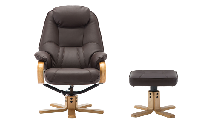 Leather Swivel Recliner Chair