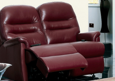 Leather 2 Seater Power Recliner Sofas	