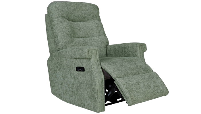 Sandhurst Standard Size Powered Recliner Chair Angled View