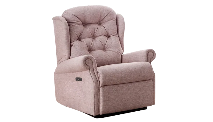 Woburn Compact Electric Recliner Chair in Closed Position