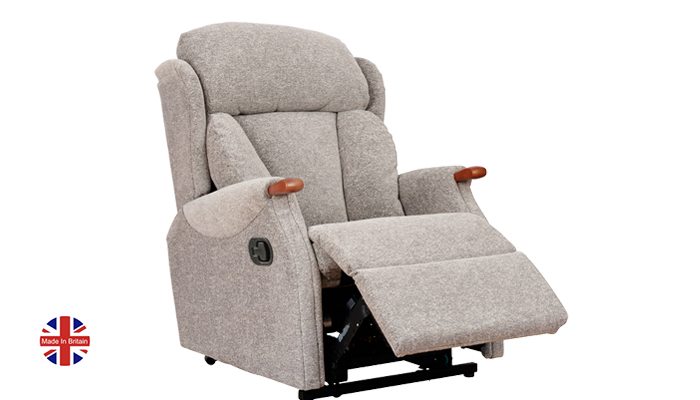 Petite size manual recliner chair