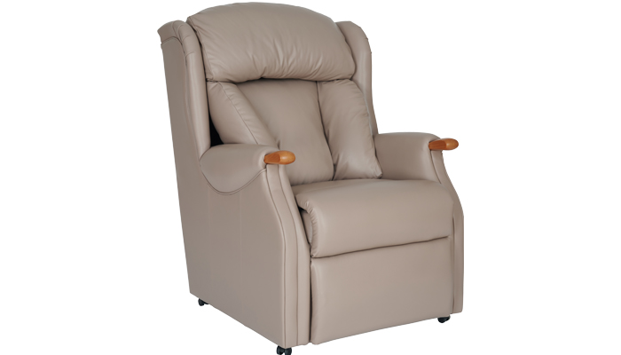 Canterbury Leather fixed non recelining chair