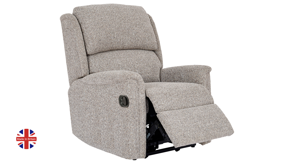 Farndon Grande Manual Recliner - Part Reclined Position