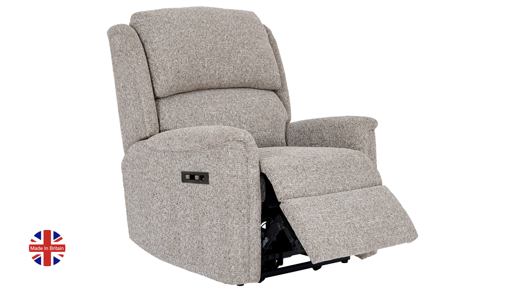 Farndon Grande Electric Recliner - Part Reclined Position