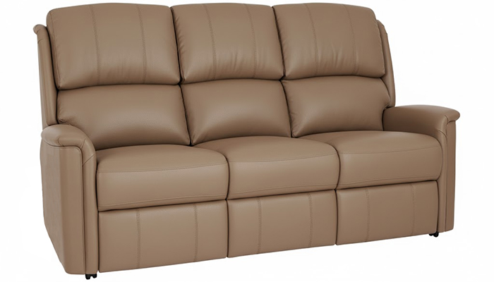 Farndon 3 Seater non Reclining fixed Sofa in Real Leather