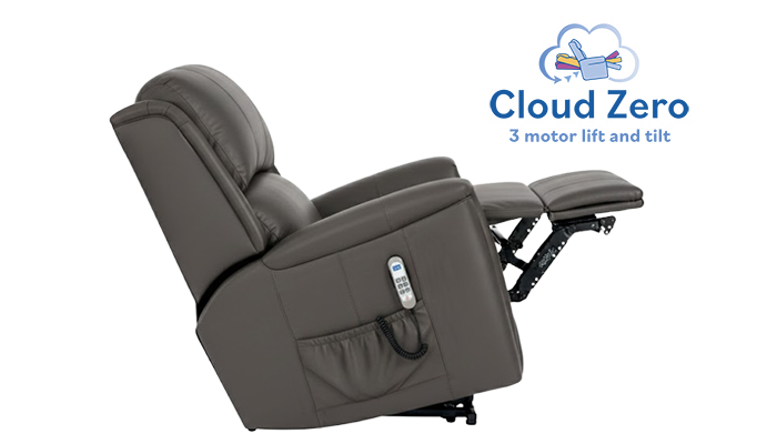 Farndon Leather Cloud Zero Riser Recliner Standard Size in Real Leather