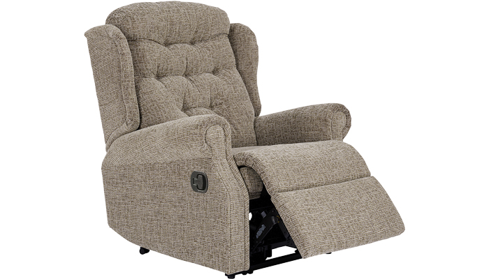 Woburn Grande Manual Recliner Chair in Closed Position