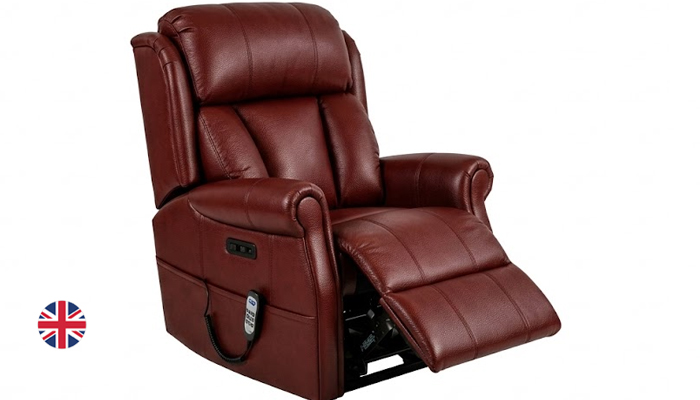 Ashfield Grande Riser Recliner Chair, shown in fully raised position, demonstrating how easy it woul