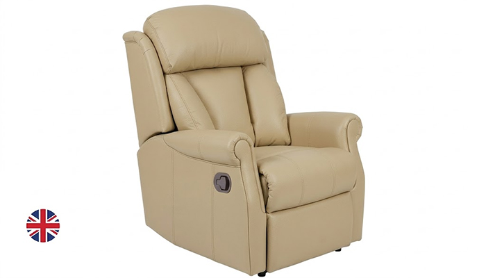 Ashfield Petite Manual Recliner Chair, shown in side view, with the footrest slightly raised.