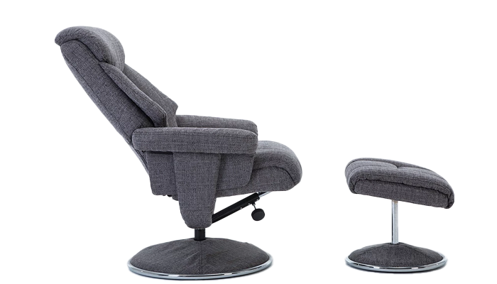 Biarritz Shown in Reclined Position - Fabric Lisbon Grey