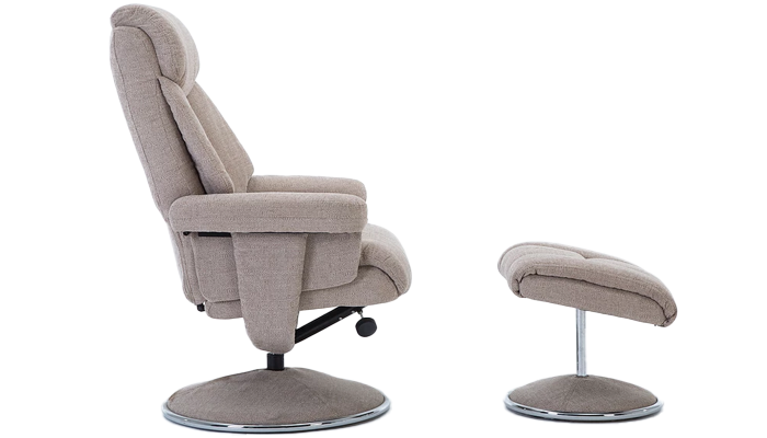 Biarritz Shown in Upright Position - Fabric Lisbon Wheat