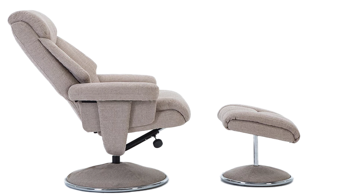 Biarritz Shown in Reclined Position - Fabric Lisbon Wheat