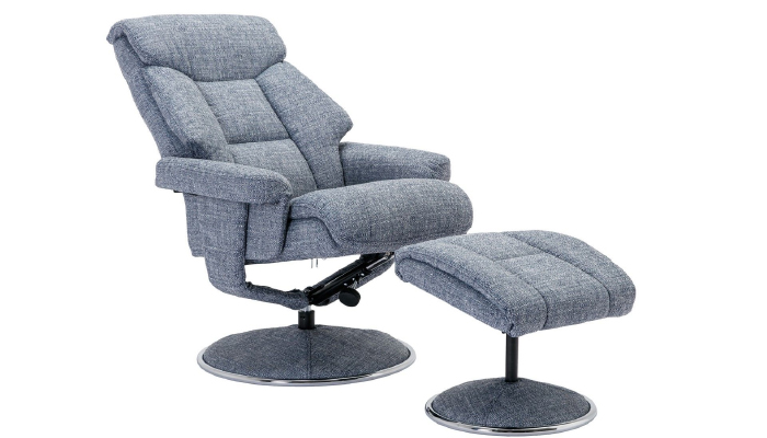 Biarritz Shown in Reclined Position - Fabric Lisbon Marine