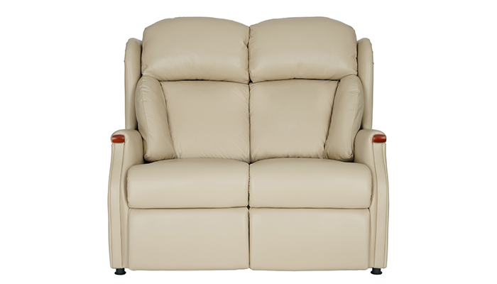 Canterbury Leather 3 seater (fixed) non recelining sofa