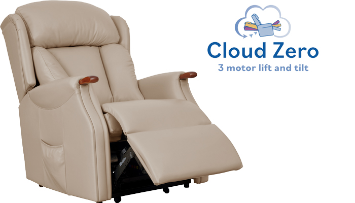 Canterbury Leather Standard Size Cloud Zero Riser Recliner Chair	