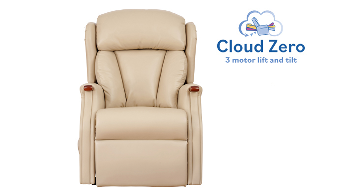 Canterbury Leather Petite Size Cloud Zero Riser Recliner Chair	