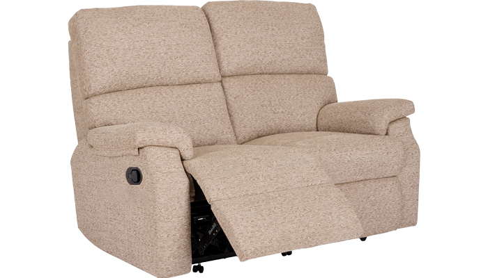 Newstead 2 Seater Manual Recliner Sofa Angled