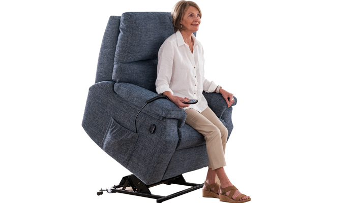 Newstead Cloud Zero Riser Recliner in Raised Position