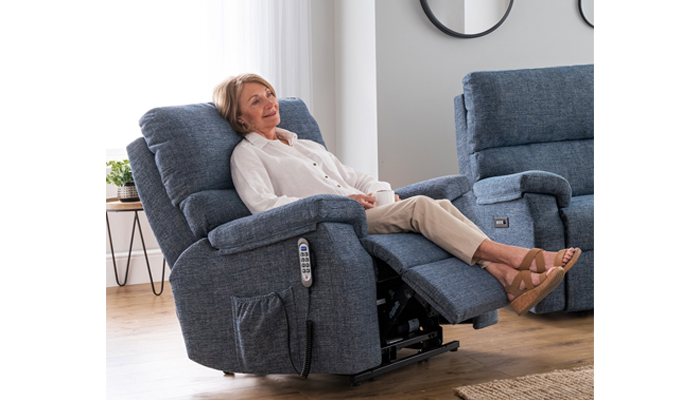 Newstead Cloud Zero Riser Recliner in Part Reclined Position