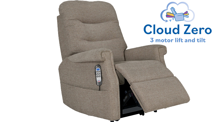Sandhurst Standard Size Cloud Zero Riser Recliner Chair Angled View