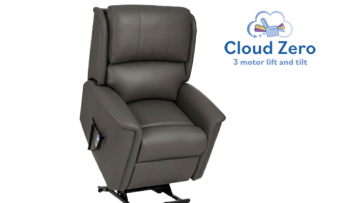 Farndon Leather Cloud Zero Riser Recliner Standard Size in Real Leather