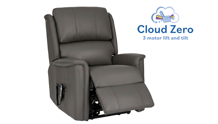 Farndon Leather Cloud Zero Riser Recliner Standard Size in Real Leather