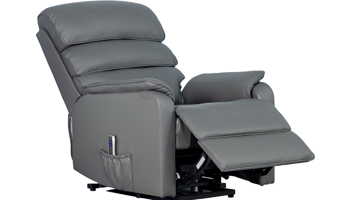 Savoy Riser Recliner Grey Part Reclined Position