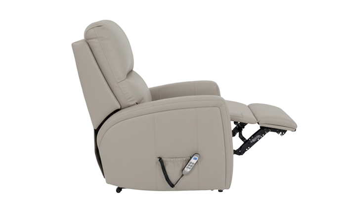Petite Size Riser Recliner Chair, in the up Position