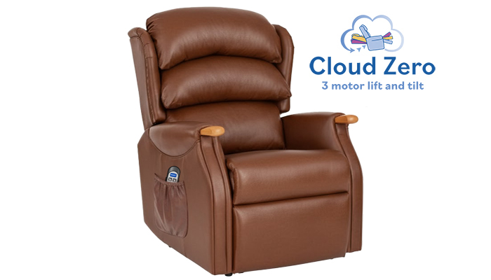 Westbury Standard Size Cloud Zero Riser Recliner Part Reclined