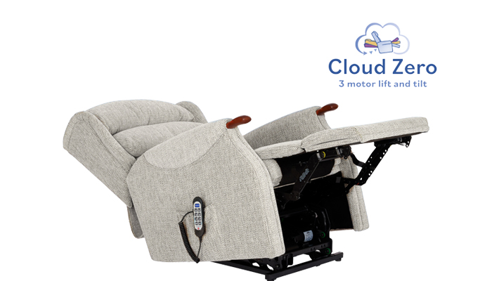 Westbury Petite size Riser Recliner with Cloud Zero Recliner action